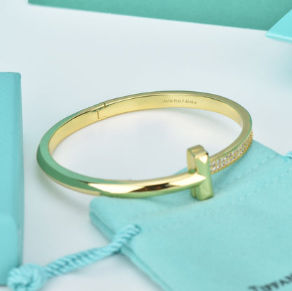[Regalia Jewels]WIDE DIAMONDS HINGED BANGLE