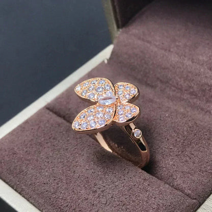 [Regalia Jewelry]BUTTERFLY PINK GOLD DIAMOND RING