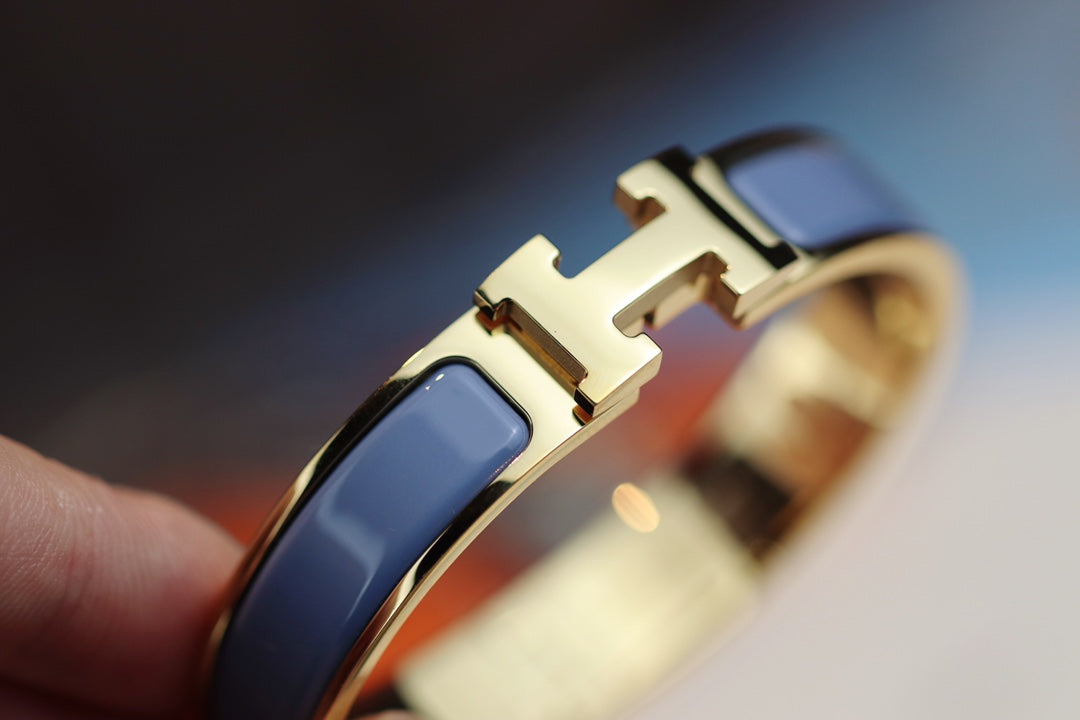[Regalia Jewelry]H BRACELET 12MM BLUE GRAY