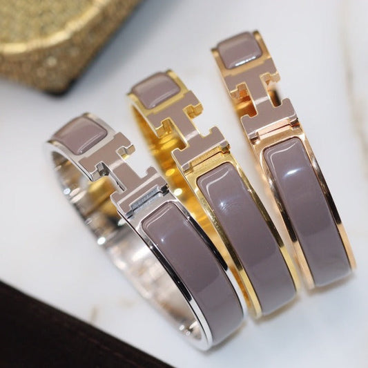 [Regalia Jewelry]H BRACELET 12MM BROWN