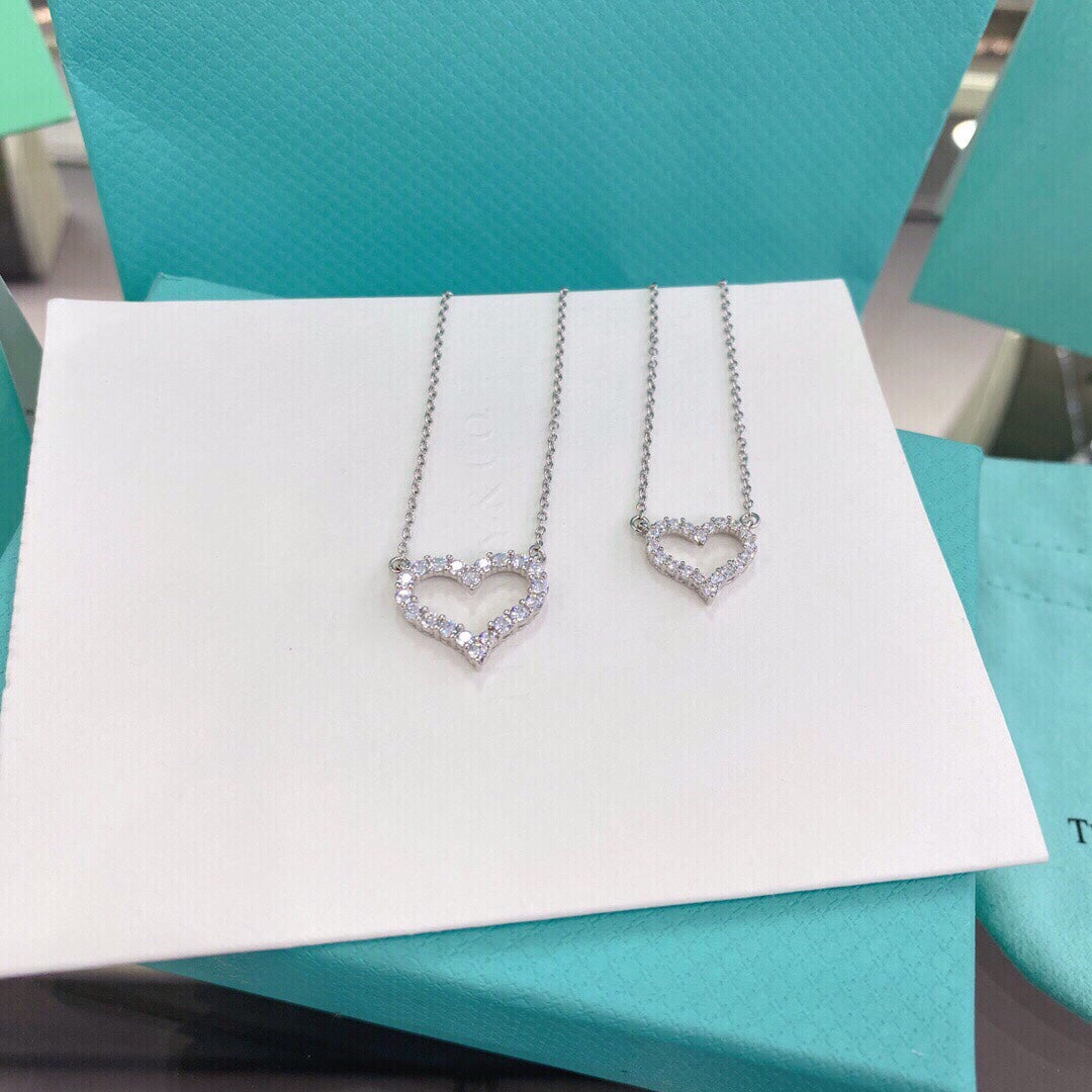 [Regalia Jewels]HEART-SHAPED DIAMOND NECKLACE