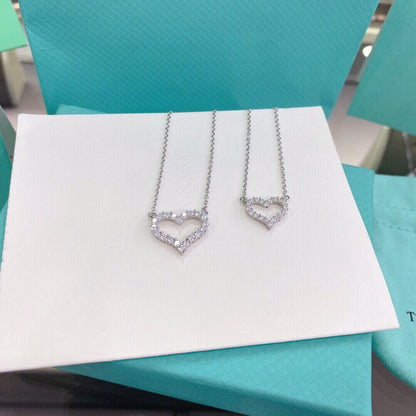 [Regalia Jewels]HEART-SHAPED DIAMOND NECKLACE