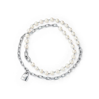 [Regalia Jewels]HARDWEAR PEARL WRAP NECKLACE