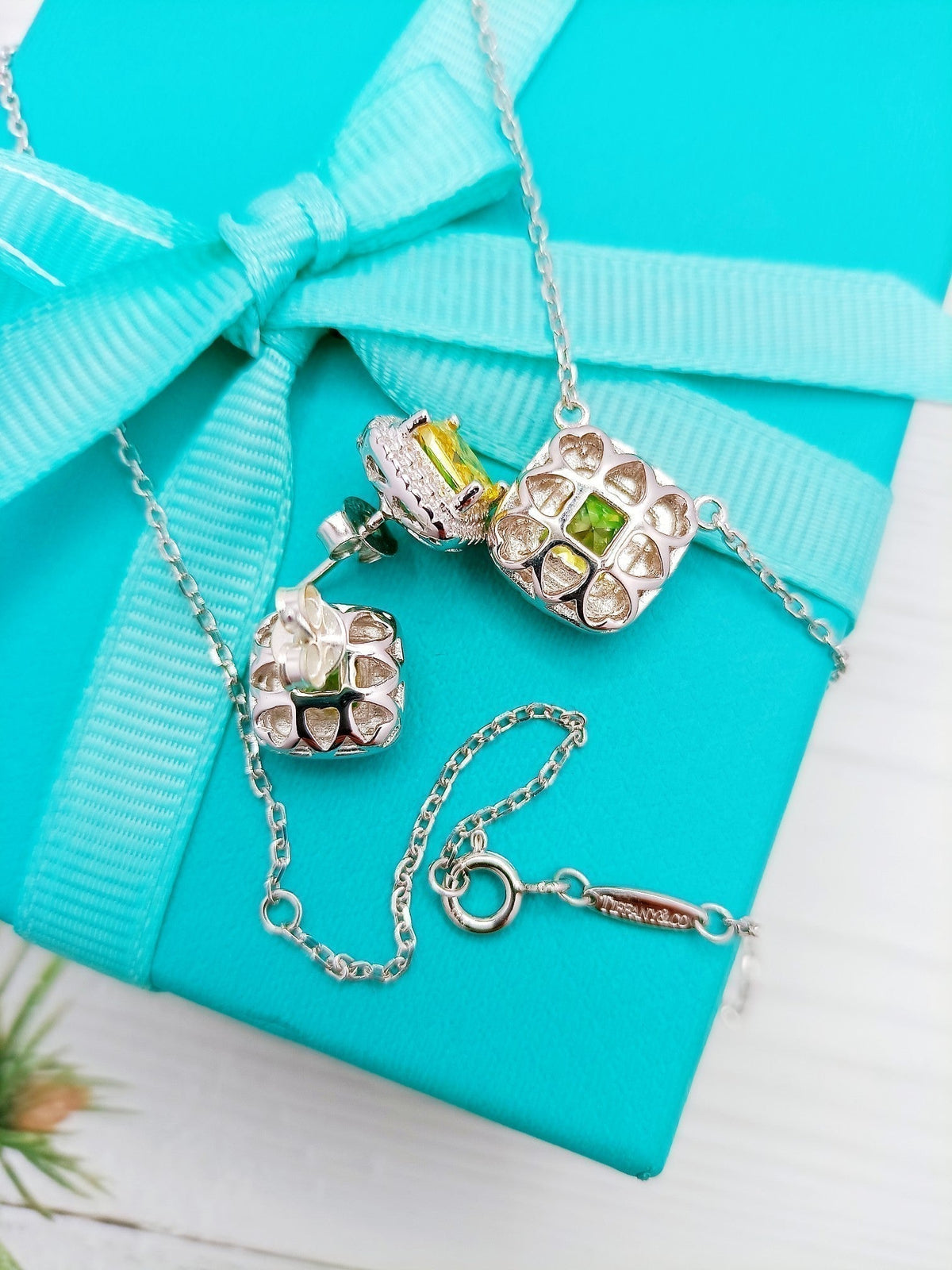 [Regalia Jewels]SPARKLERS CITRINE GEMSTONE PENDANT NECKLACE STERLING SILVER