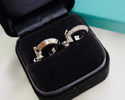 [Regalia Jewels]HOOP EARRINGS IN ROSE GOLD WITH DIAMONDS