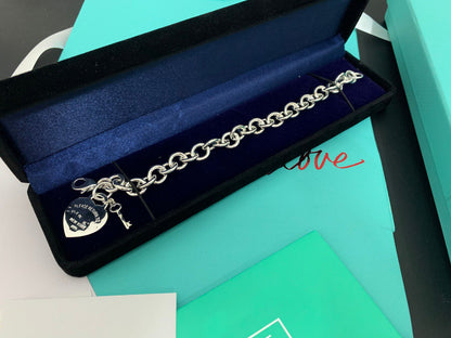 [Regalia Jewels]KEY HEART CARD CHUNKY INTERLOCKING BRACELET LENGTH
