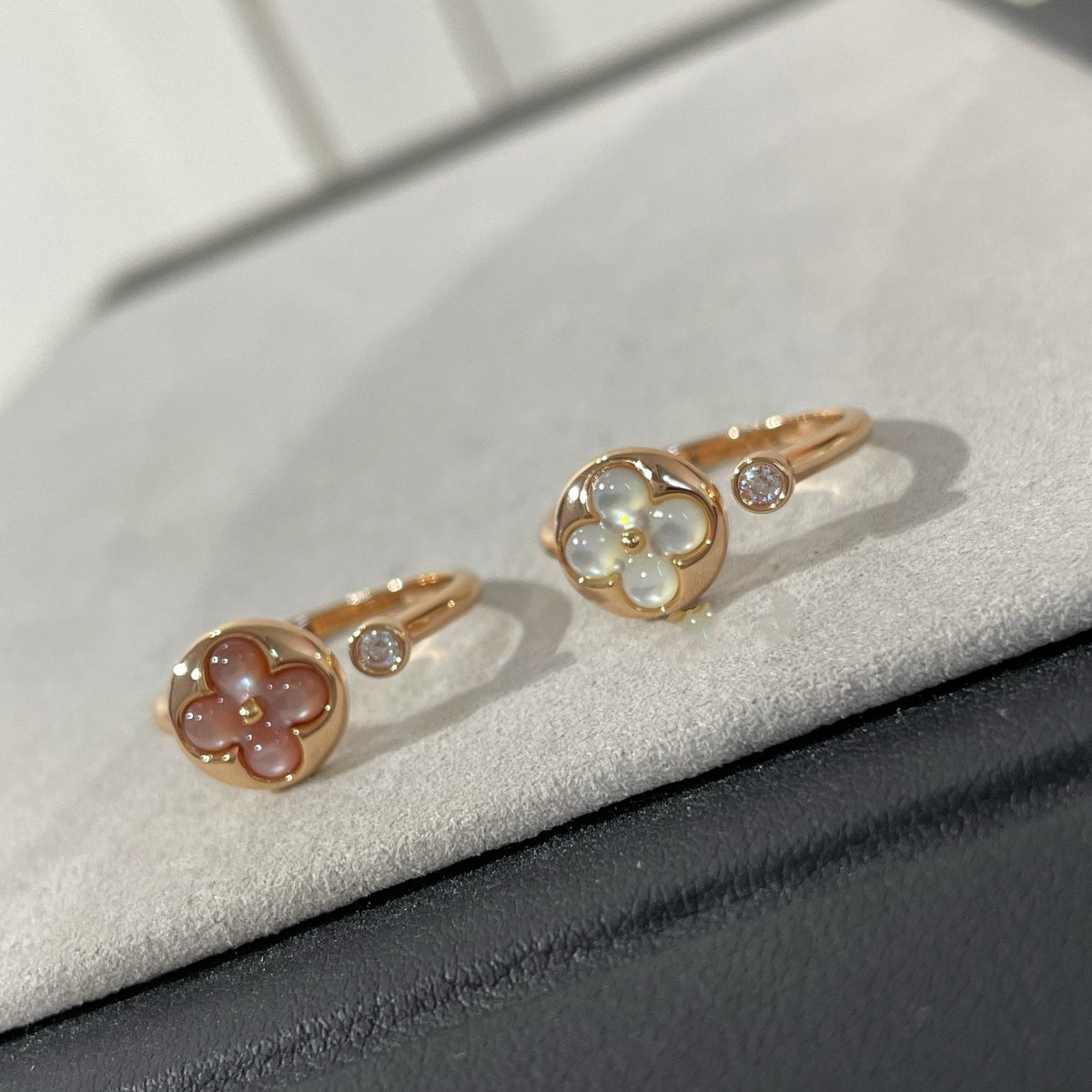 [Regalia Jewelry]SUN 1 DIAMOND PINK MOP RING