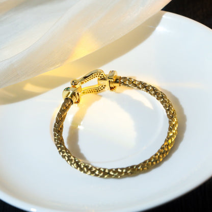 [Regalia Jewelry]FORCE 10 GOLD GREEN DIAMOND PAVED