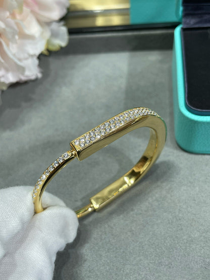 [Regalia Jewels]LOCK BRACELET DIAMOND PAVED