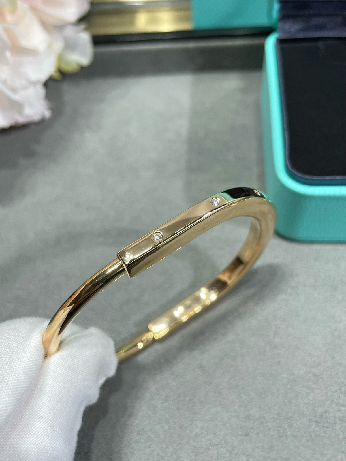 [Regalia Jewels]LOCK BRACELET 8 DIAMOND