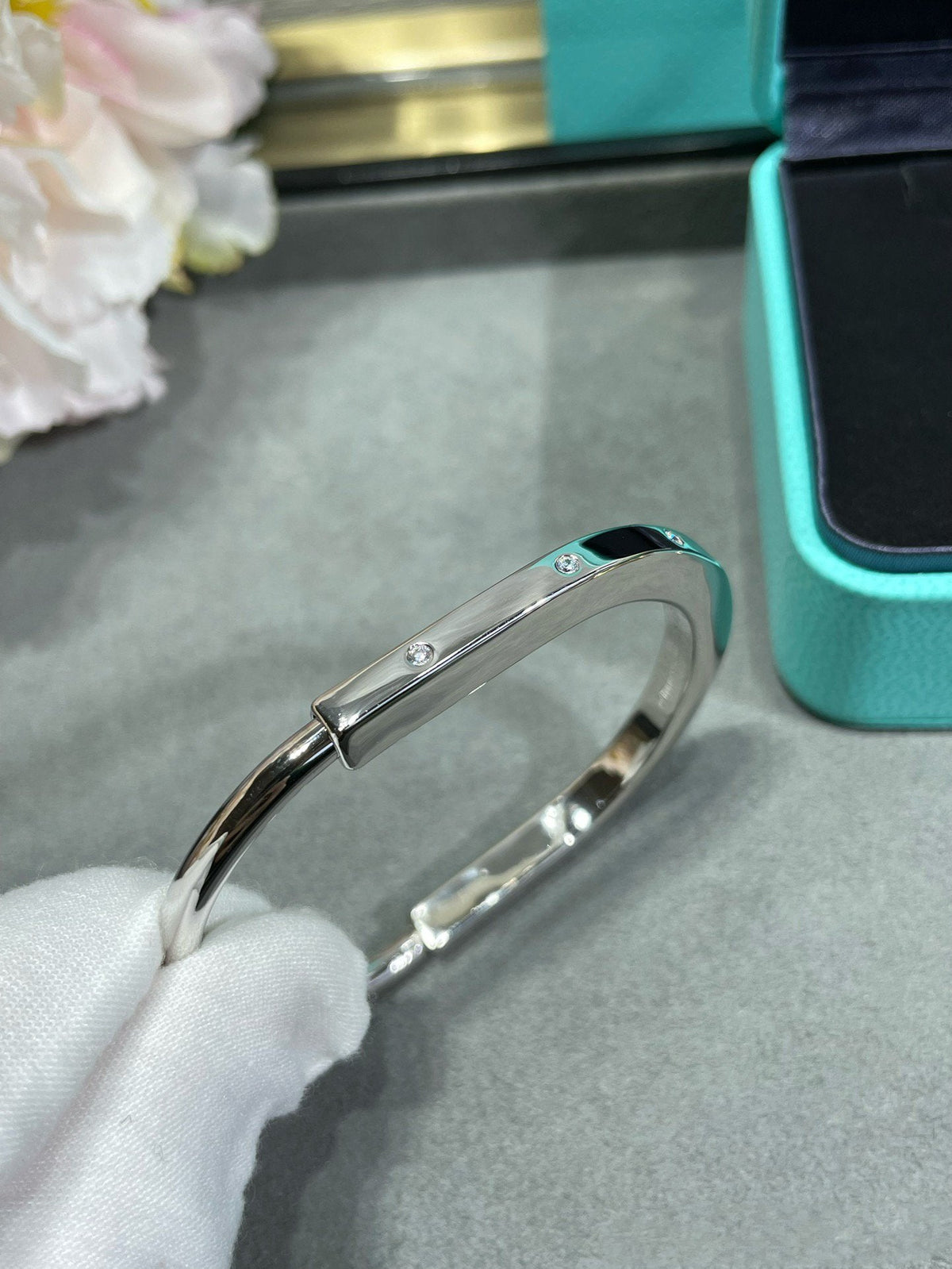 [Regalia Jewels]LOCK BRACELET 8 DIAMOND