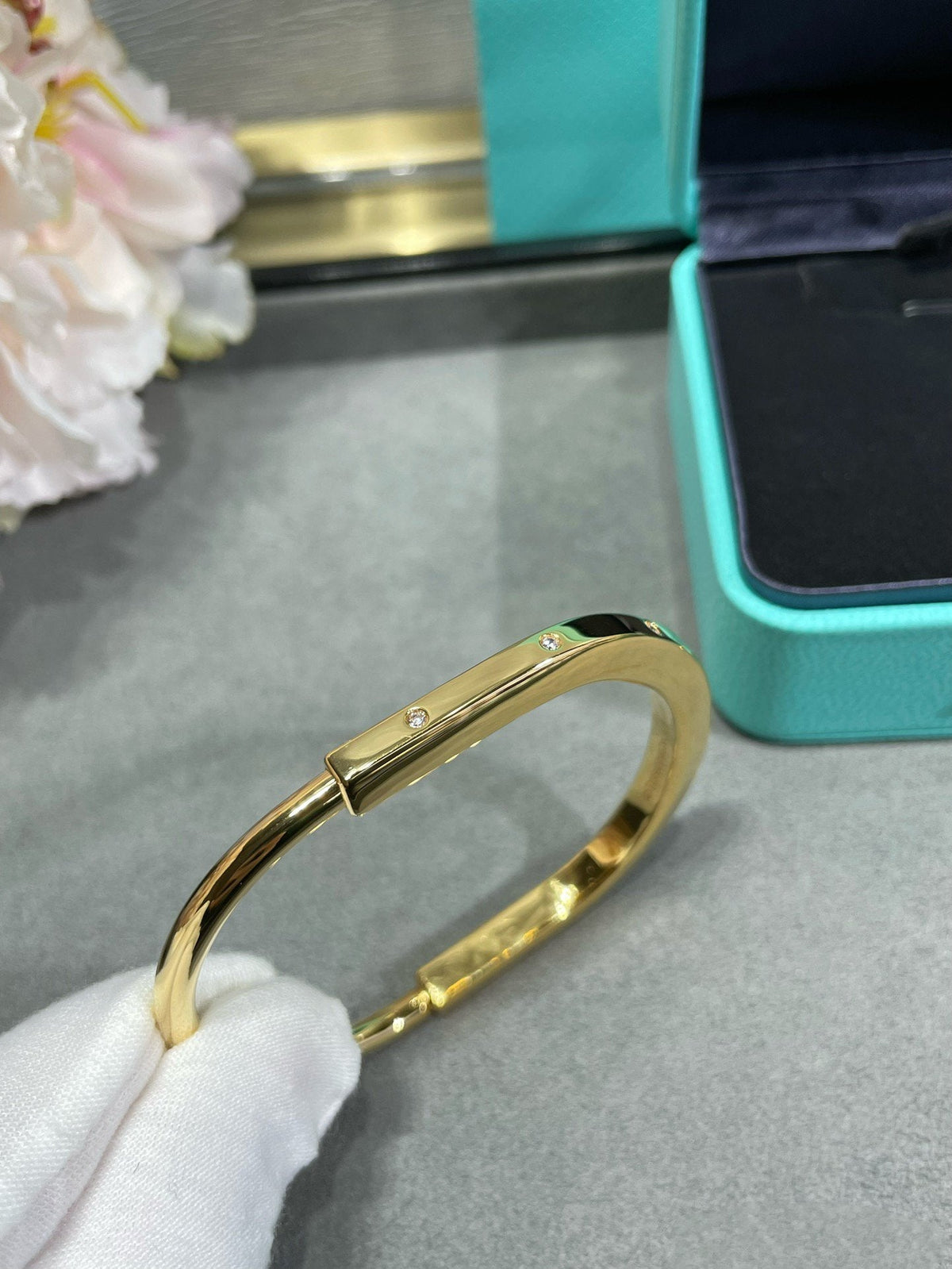 [Regalia Jewels]LOCK BRACELET 8 DIAMOND