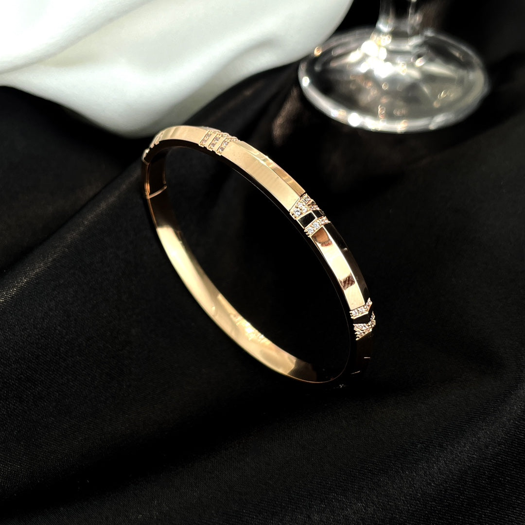 [Regalia Jewels]ATLAS BRACELET 6MM DIAMOND PINK GOLD