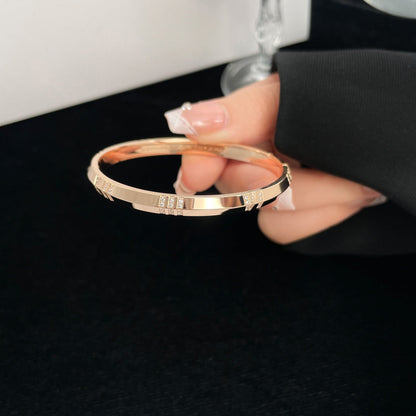 [Regalia Jewels]ATLAS BRACELET 6MM DIAMOND PINK GOLD