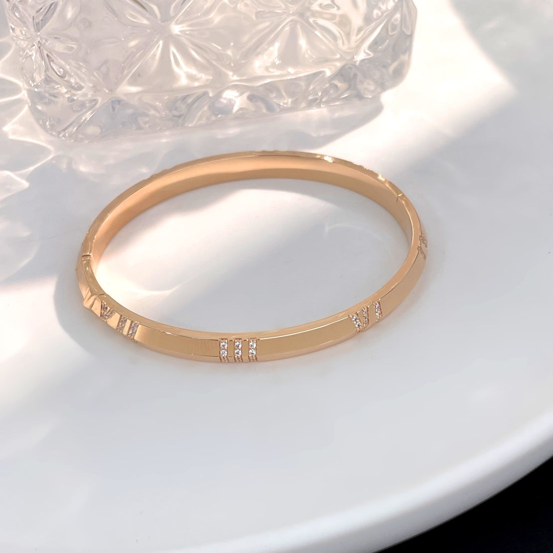 [Regalia Jewels]ATLAS BRACELET 6MM DIAMOND PINK GOLD