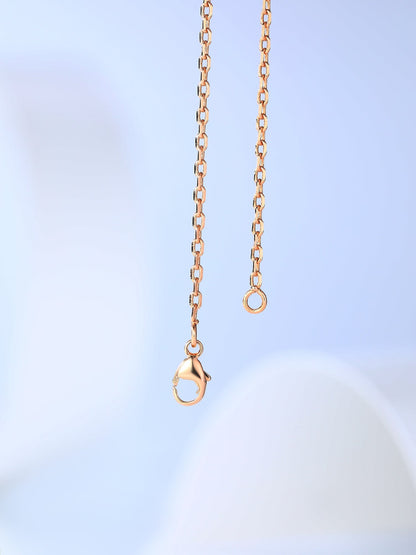 [Regalia Jewelry]H CAGE PINK GOLD NECKLACE