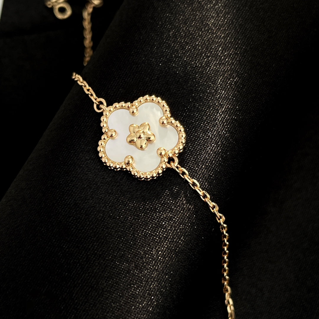 [Regalia Jewelry]LUCKY SPRING ROSE GOLD MOP BRACELET