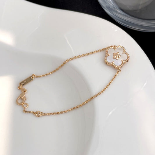 [Regalia Jewelry]LUCKY SPRING ROSE GOLD MOP BRACELET