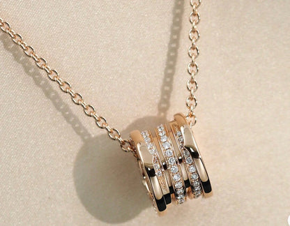 [Regalia Jewelry]ZERO 1 PINK GOLD DIAMOND NECKLACE