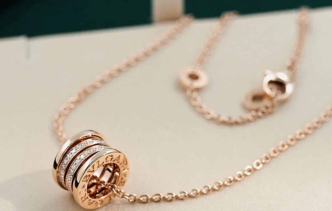 [Regalia Jewelry]ZERO 1 PINK GOLD DIAMOND NECKLACE