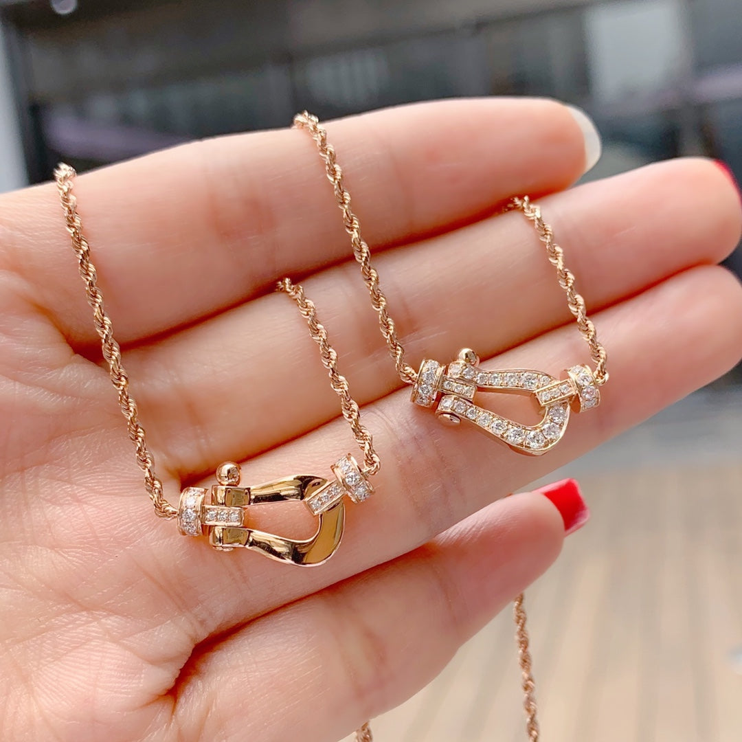 [Regalia Jewelry]FORCE 10 PINK GOLD DIAMOND NECKLACE