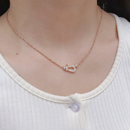 [Regalia Jewelry]FORCE 10 PINK GOLD DIAMOND NECKLACE