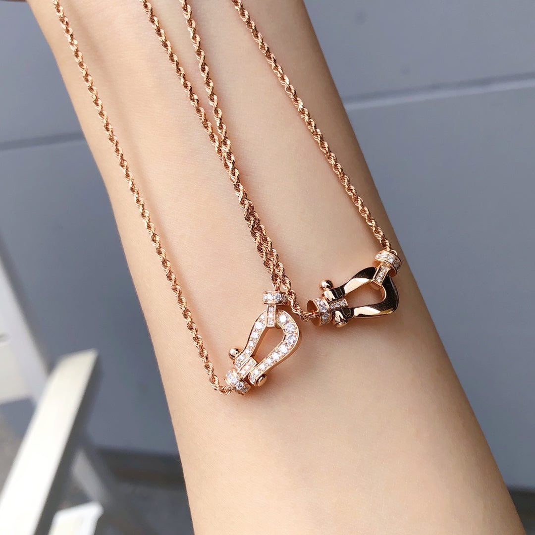[Regalia Jewelry]FORCE 10 PINK GOLD DIAMOND NECKLACE