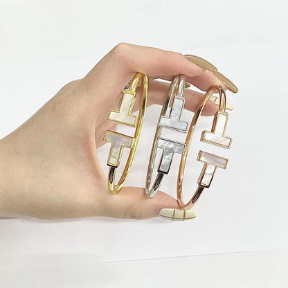 [Regalia Jewels]T WIDE MOP OPEN BRACELET