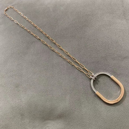 [Regalia Jewels]LOCK DIAMOND NECKLACE
