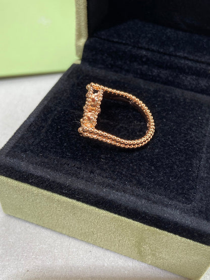 [Regalia Jewelry]CLOVER RIVERSIBLE ROSE GOLD RING