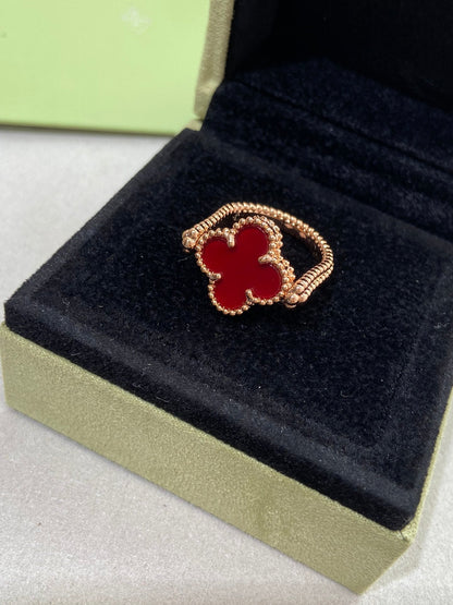 [Regalia Jewelry]CLOVER RIVERSIBLE ROSE GOLD RING