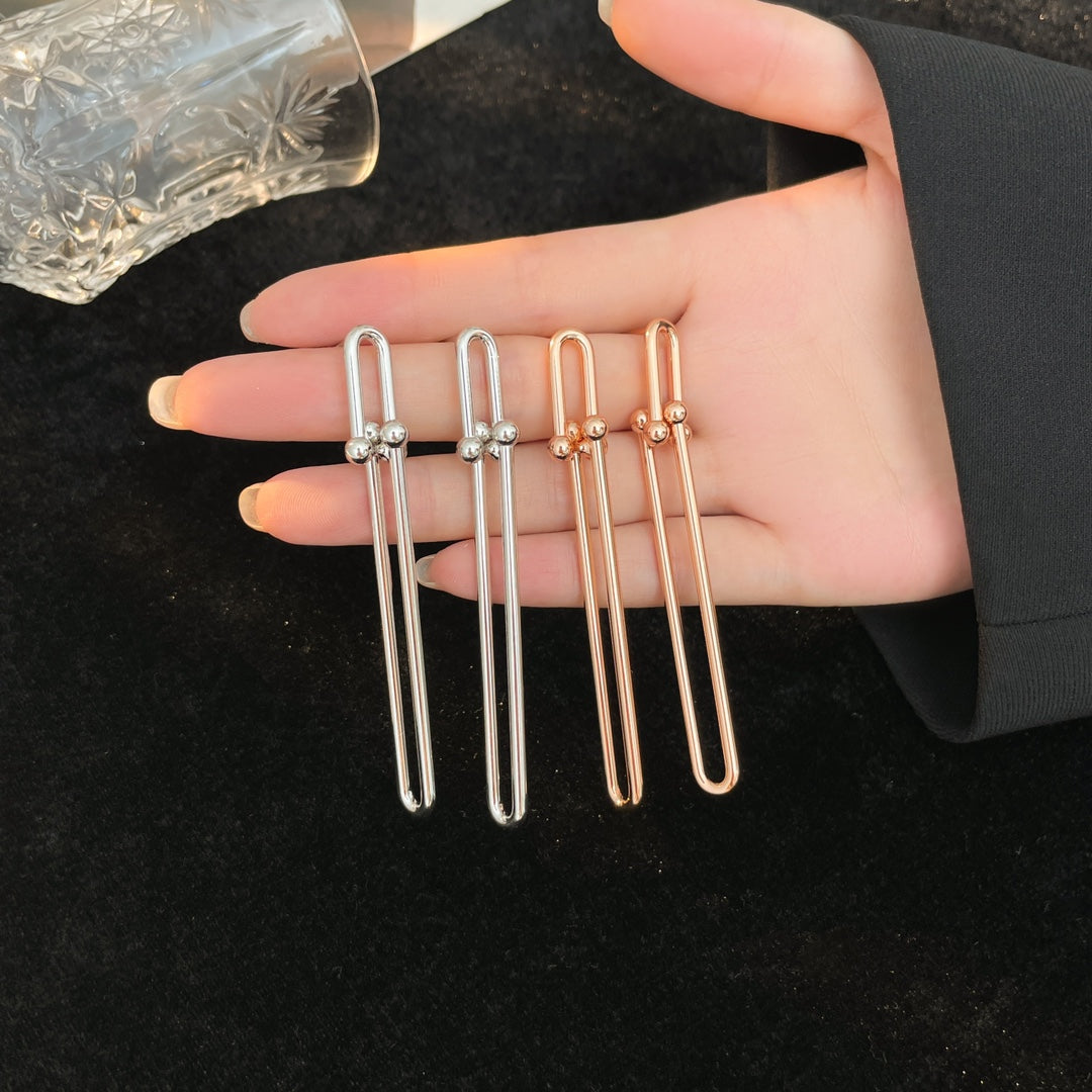 [Regalia Jewels]HARDWEAR LONG DROP EARRINGS