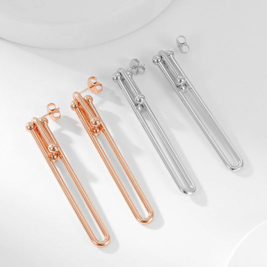 [Regalia Jewels]HARDWEAR LONG DROP EARRINGS