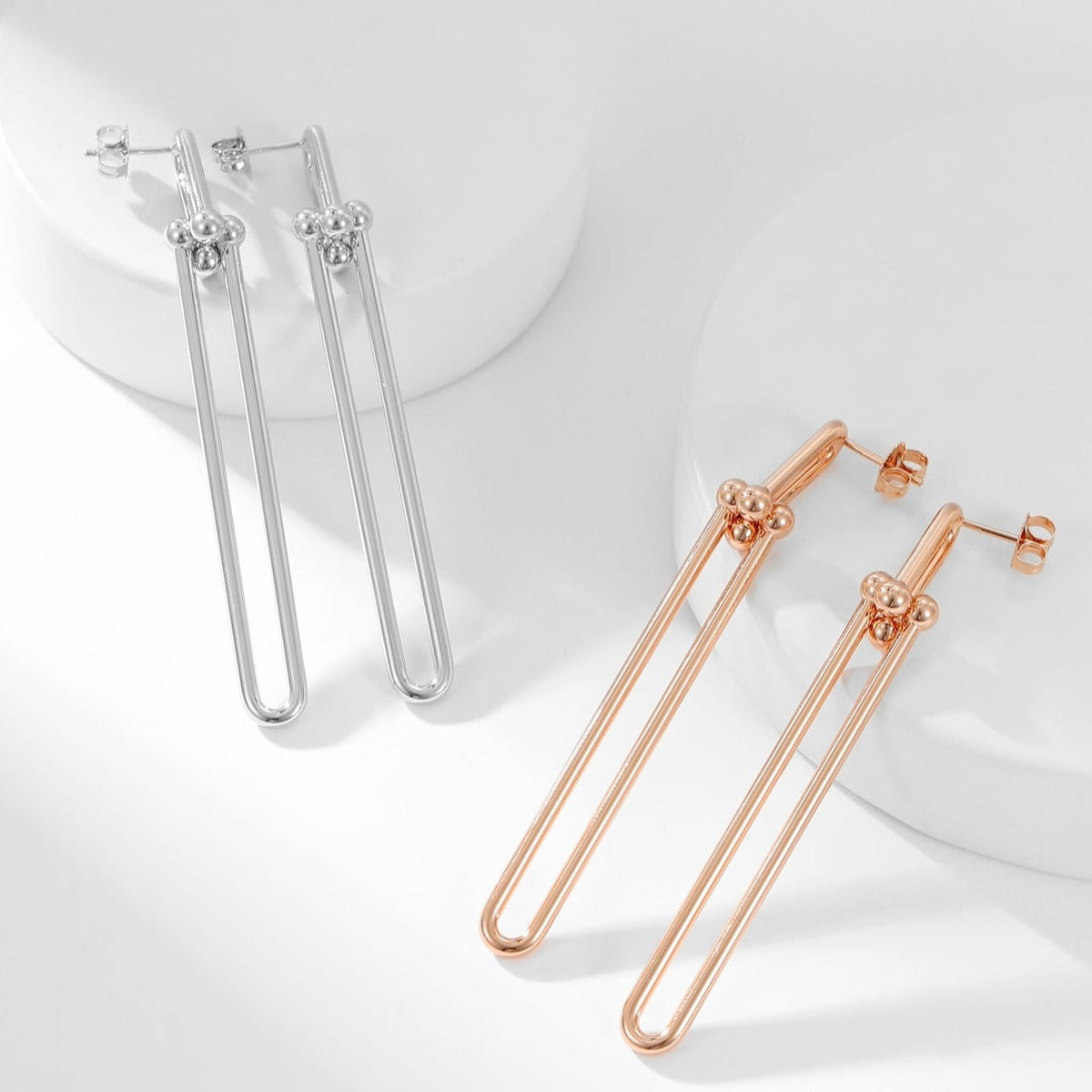 [Regalia Jewels]HARDWEAR LONG DROP EARRINGS