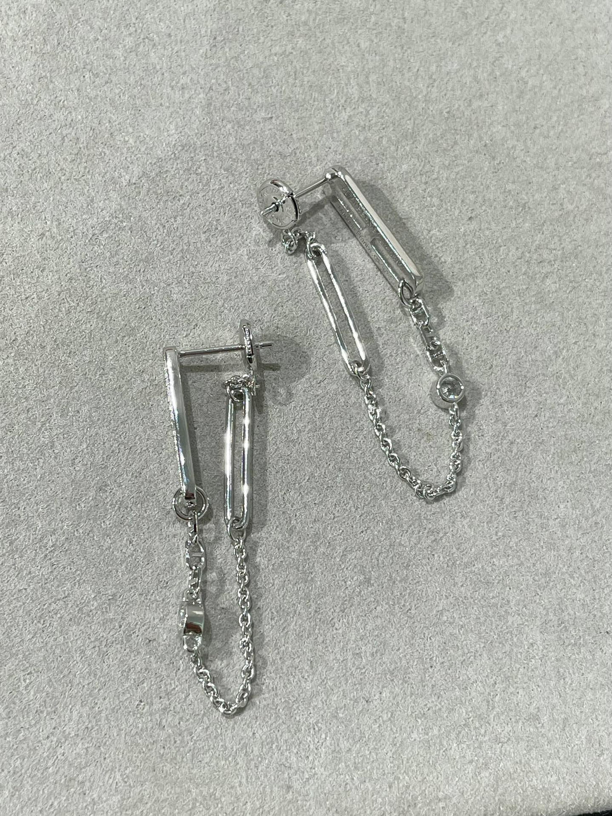 [Regalia Jewelry]CHAINE CHAOS DIAMOND DROP EARRINGS