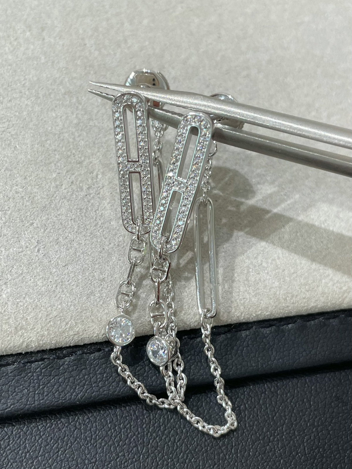 [Regalia Jewelry]CHAINE CHAOS DIAMOND DROP EARRINGS