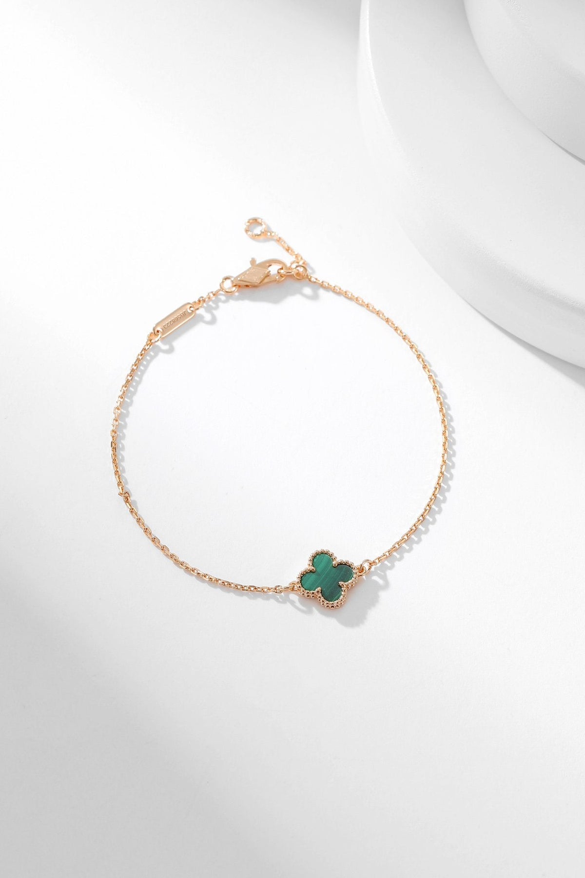 [Regalia Jewelry]CLOVER BRACELET MALACHITE 1 MOTIF