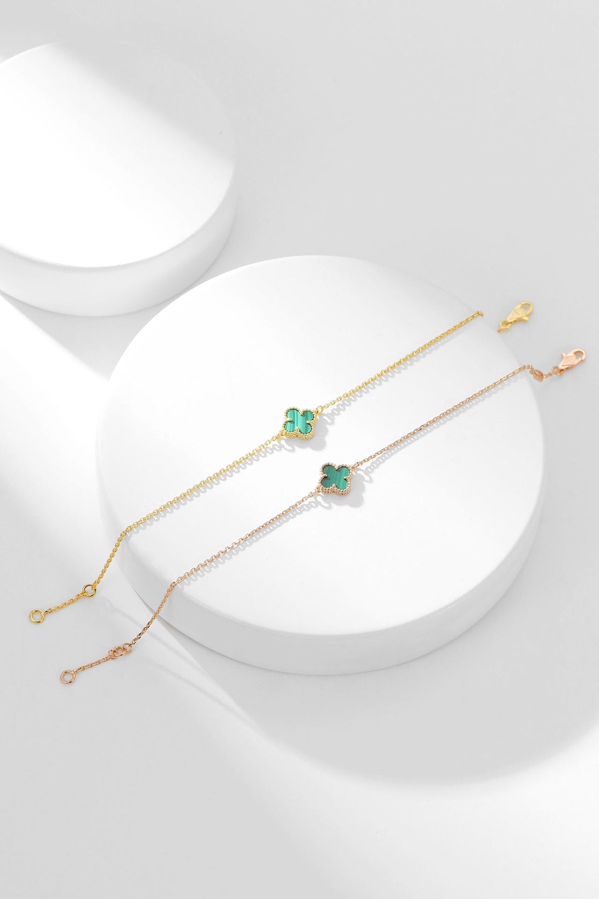 [Regalia Jewelry]CLOVER BRACELET MALACHITE 1 MOTIF