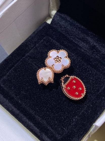 [Regalia Jewelry]LUCKY 3 MOTIF ROSE GOLD RING