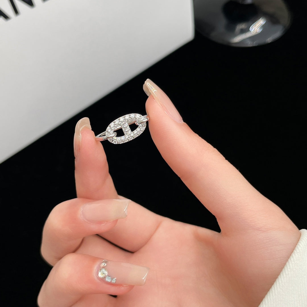 [Regalia Jewelry]RONDE SMALL SILVER DIAMOND RING