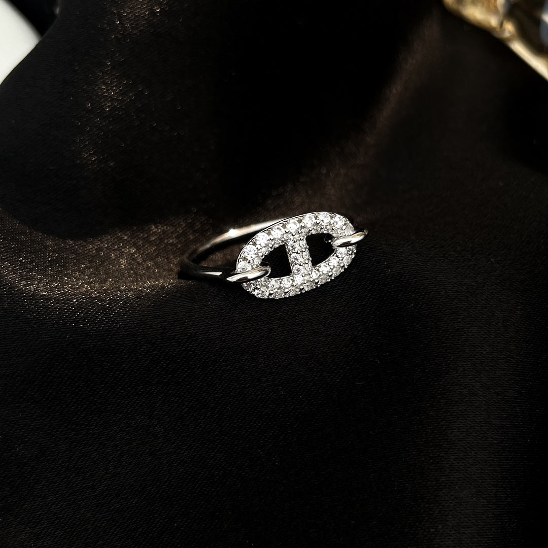[Regalia Jewelry]RONDE SMALL SILVER DIAMOND RING