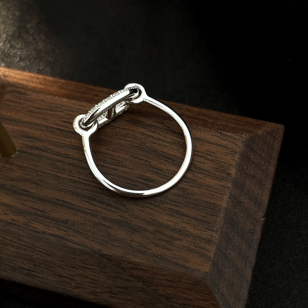 [Regalia Jewelry]RONDE SMALL SILVER DIAMOND RING