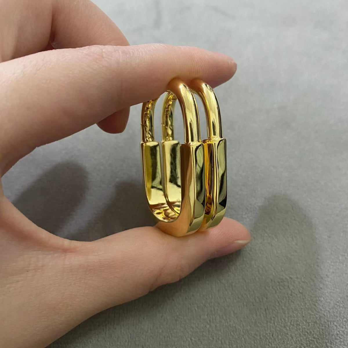 [Regalia Jewels]LOCK MEDIUM EARRINGS