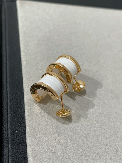 [Regalia Jewelry]ZERO 1 PINK GOLD CERAMIC EARRINGS