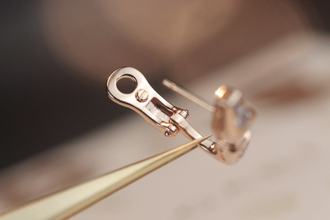 [Regalia Jewelry]SERPENT PINK GOLD DIAMOND EARRINGS