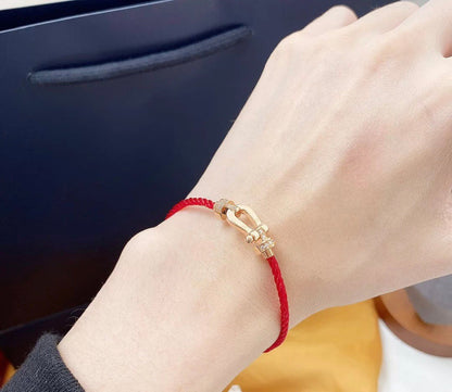 [Regalia Jewelry]FORCE 10 HALF DIAMOND PINK GOLD RED CORDERI LARGE AND MEDIUM MODEL