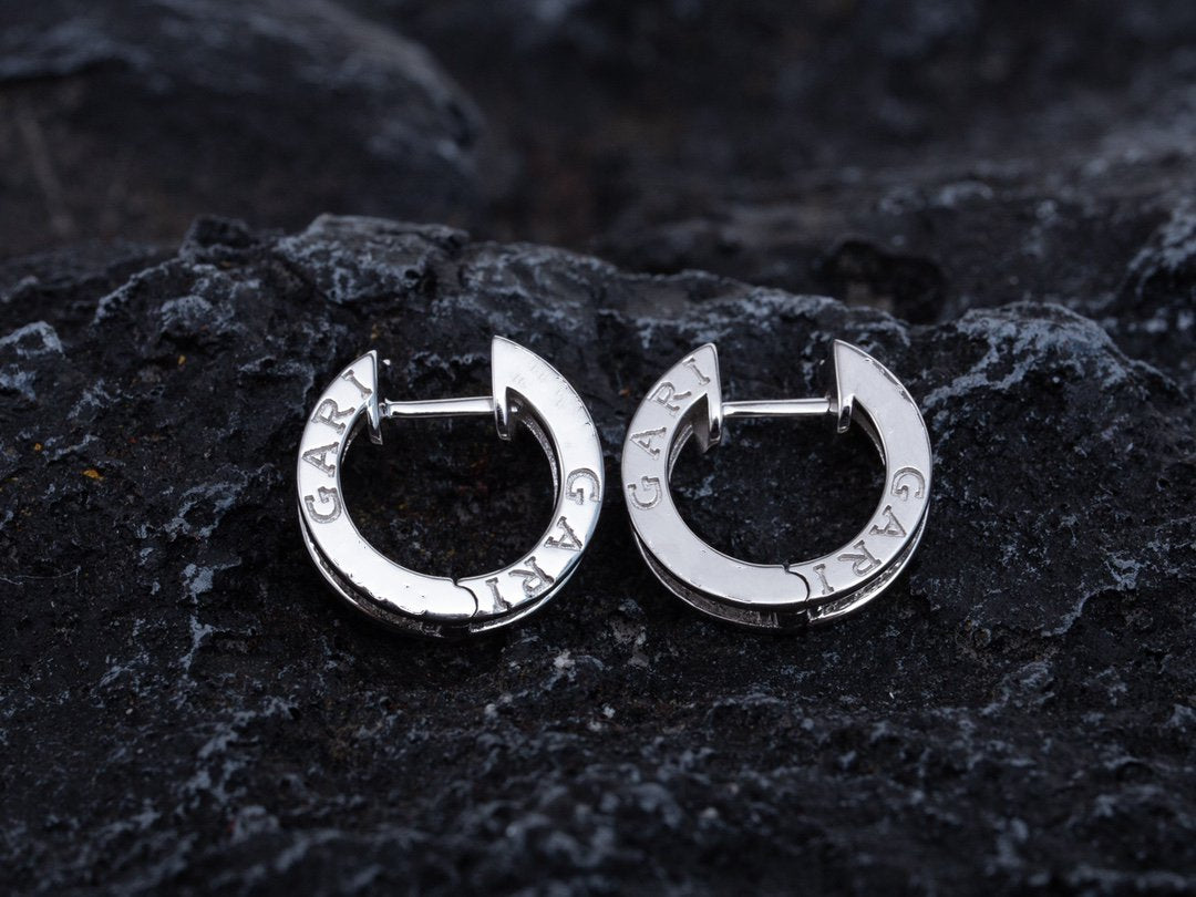 [Regalia Jewelry]ZERO 1 MINI SILVER DIAMOND EARRINGS