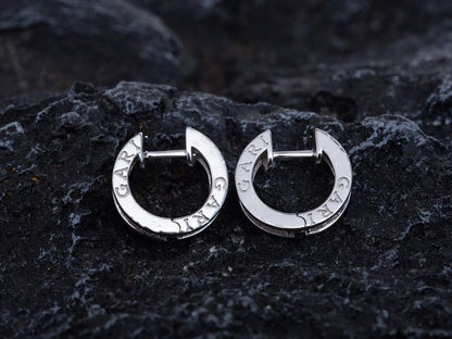 [Regalia Jewelry]ZERO 1 MINI SILVER DIAMOND EARRINGS
