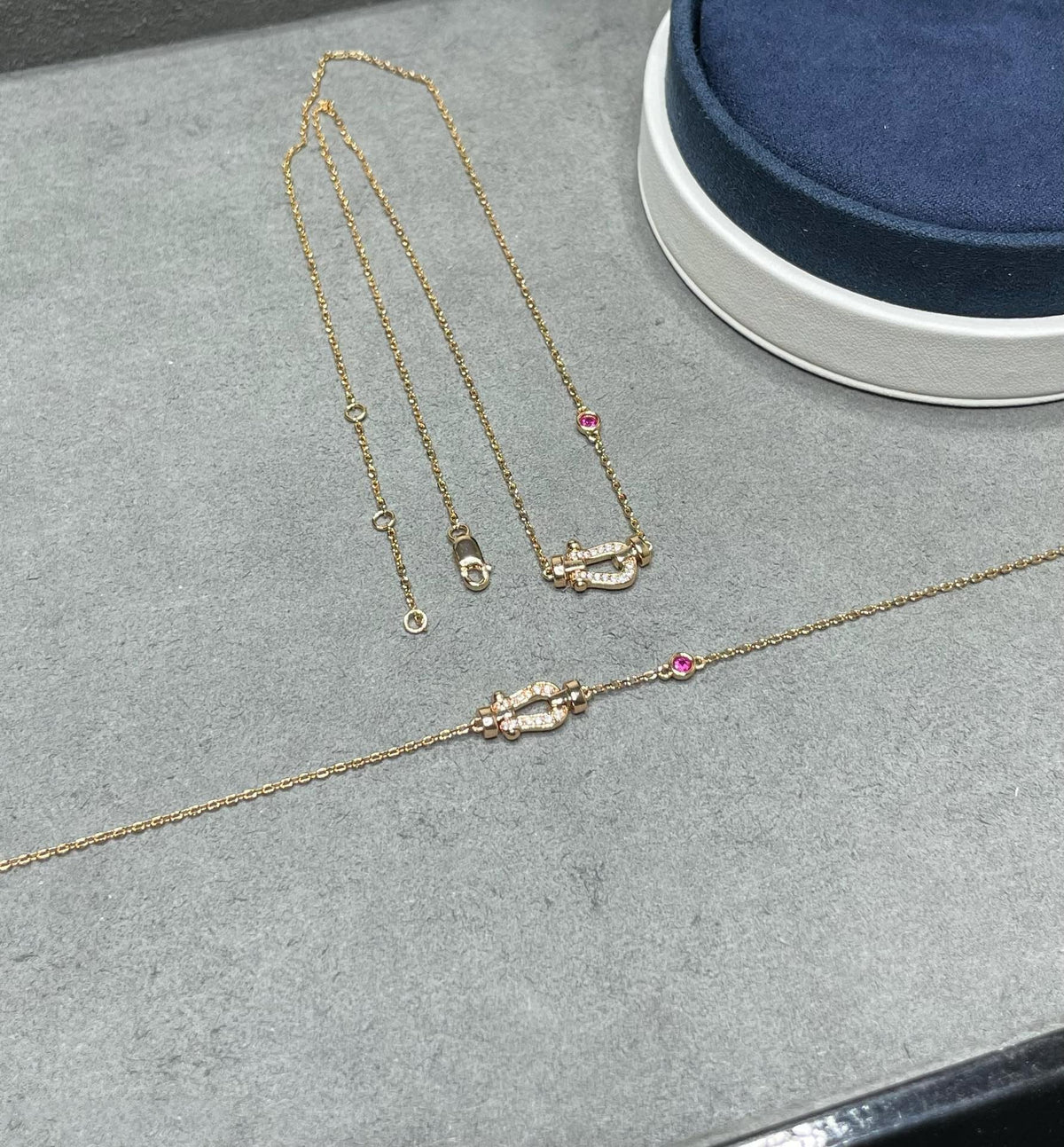 [Regalia Jewelry]FORCE 10 DIAMOND PINK GOLD NECKLACE