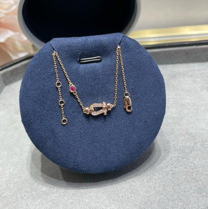 [Regalia Jewelry]FORCE 10 DIAMOND CHAIN LINK PINK GOLD BRACELET